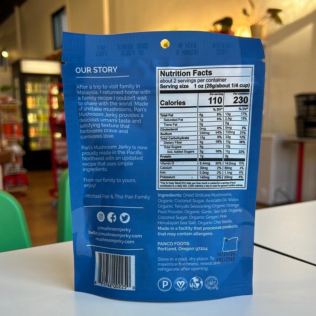 Pan's | Mushroom Jerky - Teriyaki