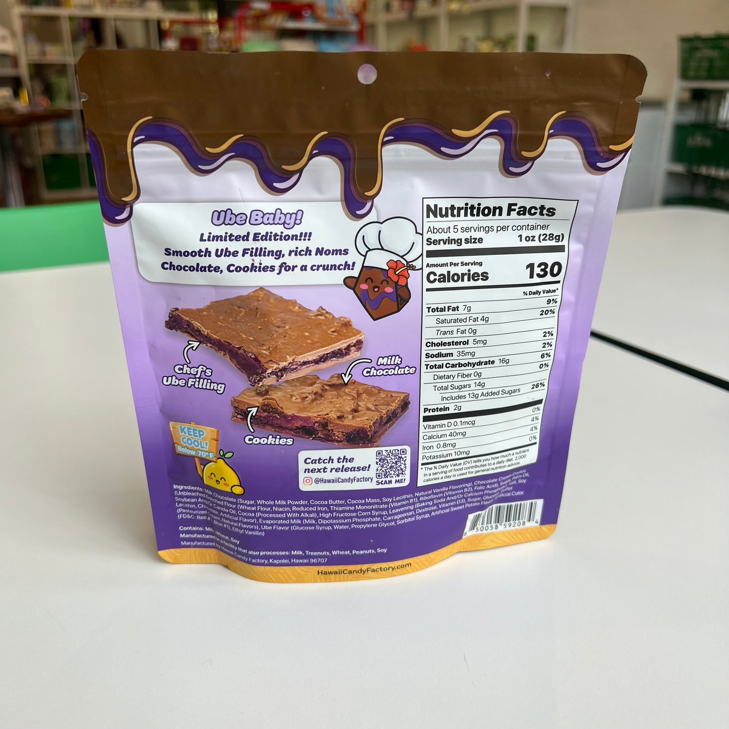 Noms | Ube Cookies Chocolate Bark