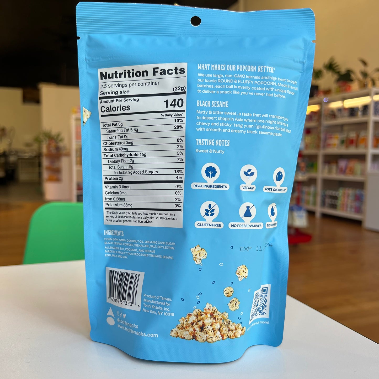 Tochi | Black Sesame Popcorn