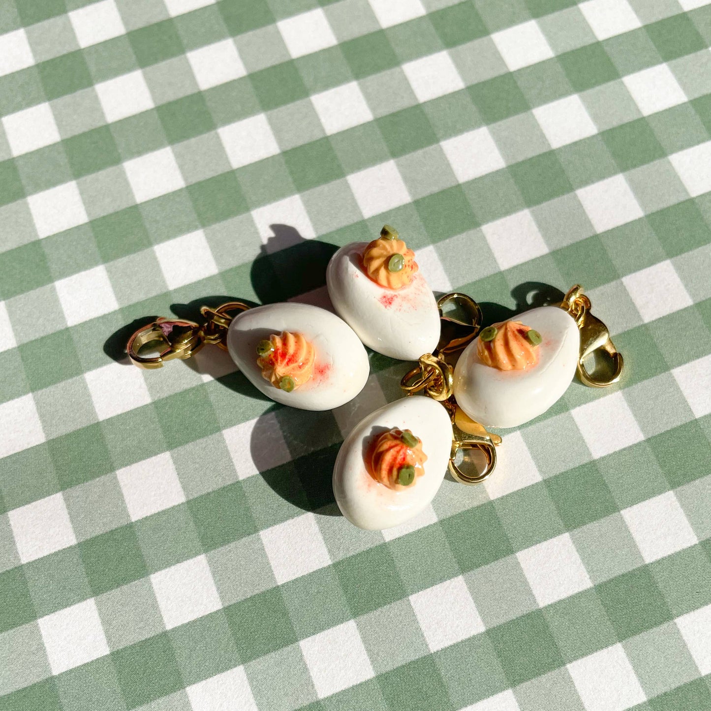 Bold Blossom Shop - Deviled Egg Bag Charm