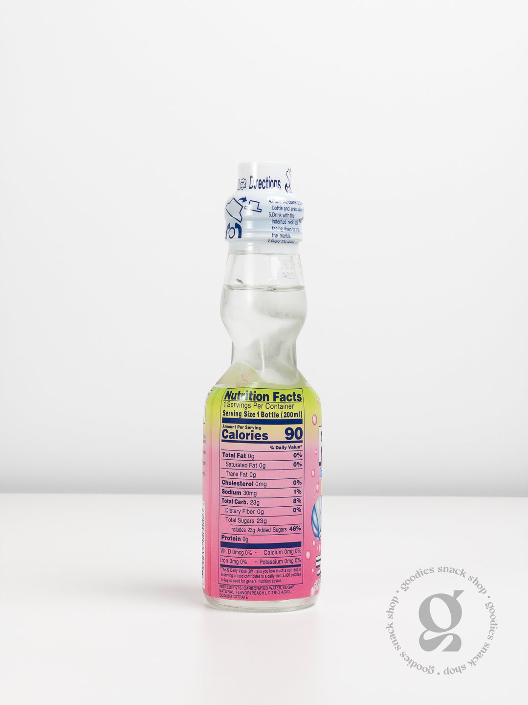 Sangaria | Peach Japanese Marble Ramune Soda