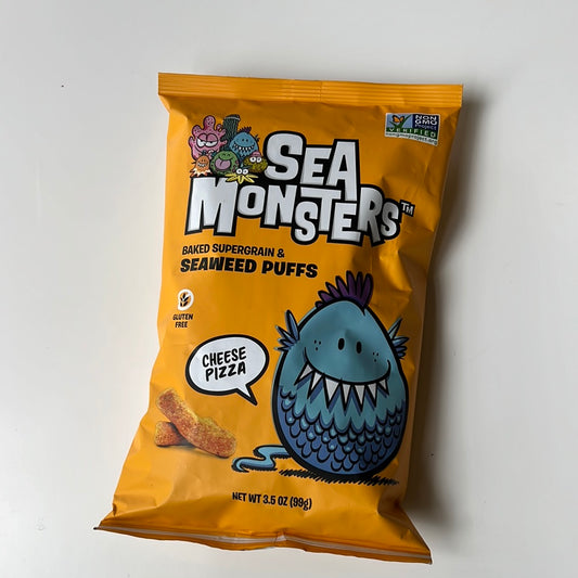 Sea Monsters | Baked Seaweed Puffs Cheese Pizza