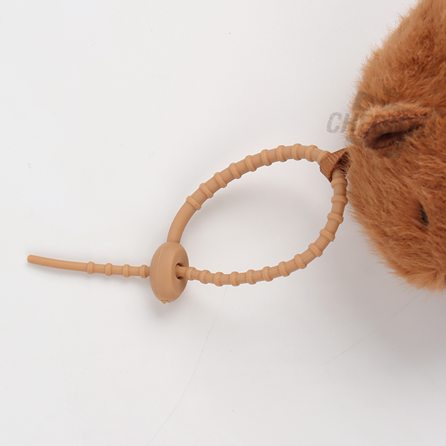 Food Capybara Plush Keyring