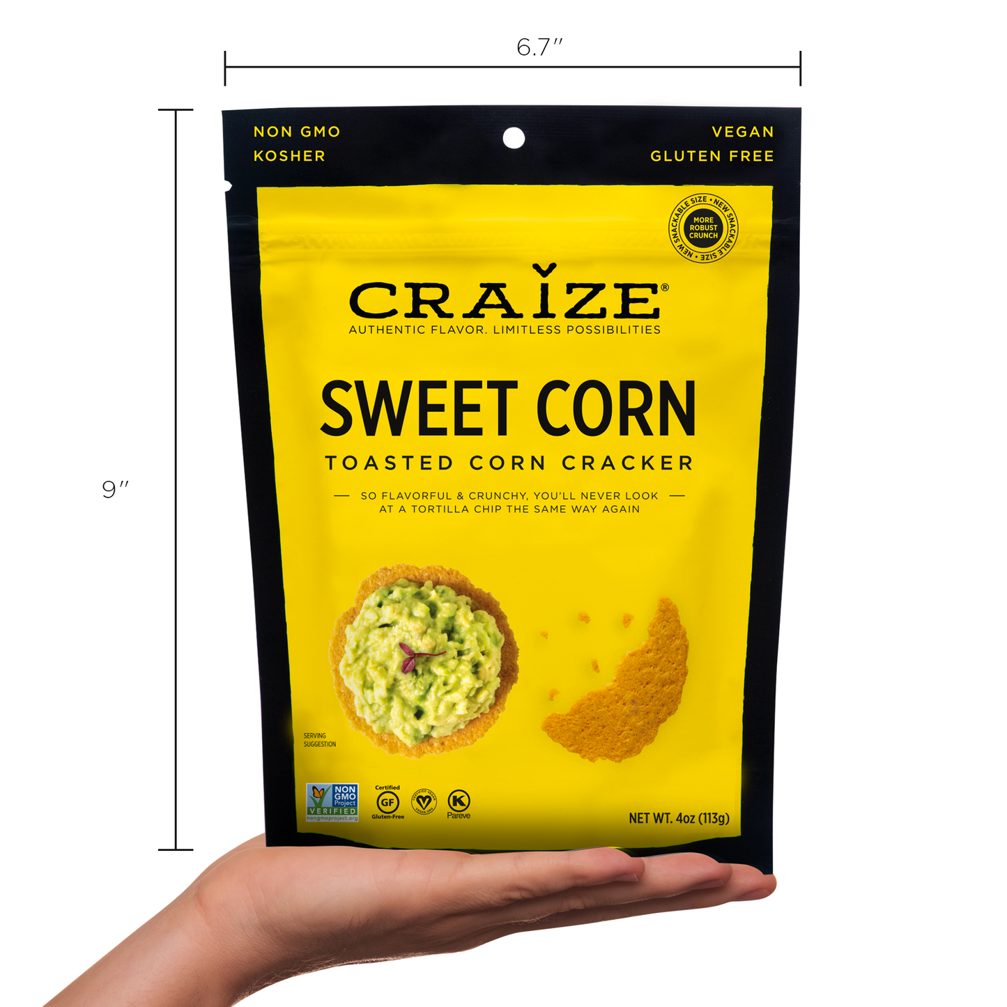 Craize | Sweet Toasted Corn Crackers 4oz