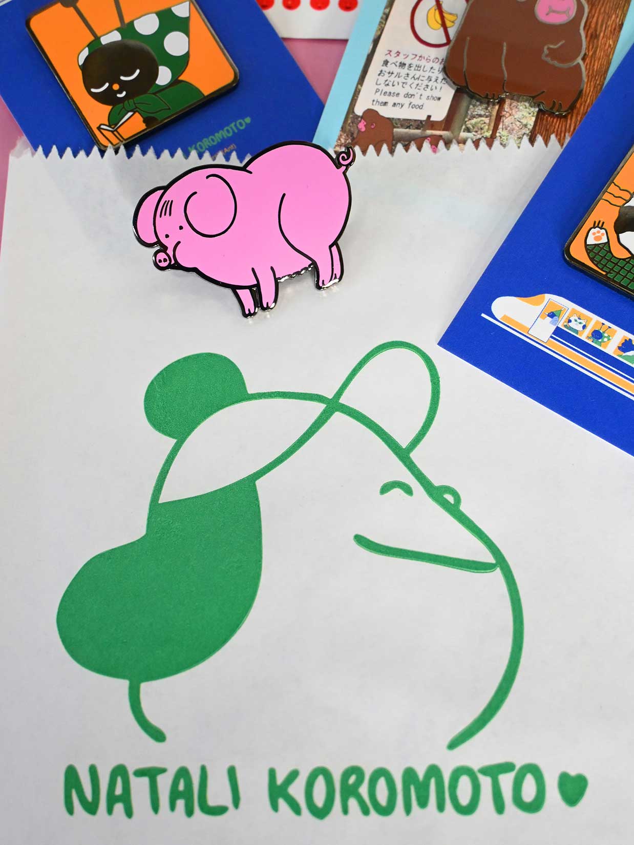 Natali Koromoto | "Farm Girly" (Pig) Enamel Pin