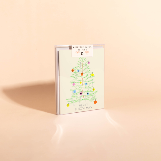 Carolyn Suzuki | HAPPY TREE - Boxed set of 8 - Holiday Card