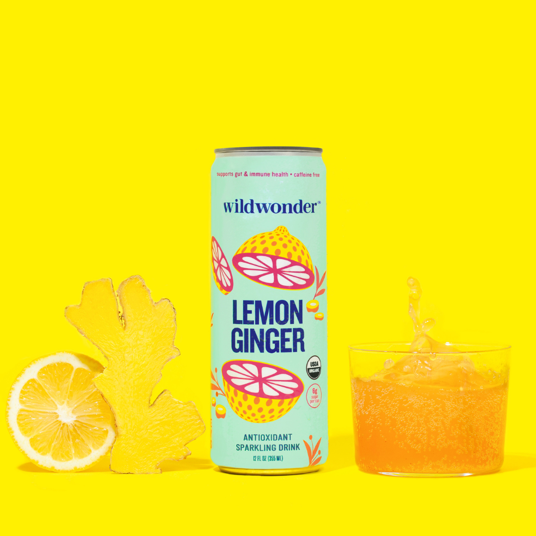 Wildwonder  | Lemon Ginger Sparkling Antioxidant Drink