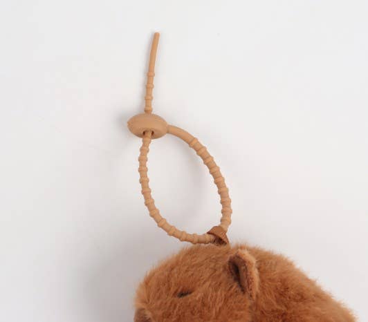 Food Capybara Plush Keyring