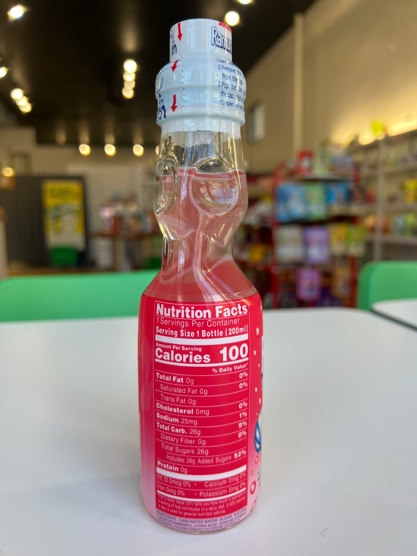 Sangaria | Strawberry Japanese Marble Ramune Soda