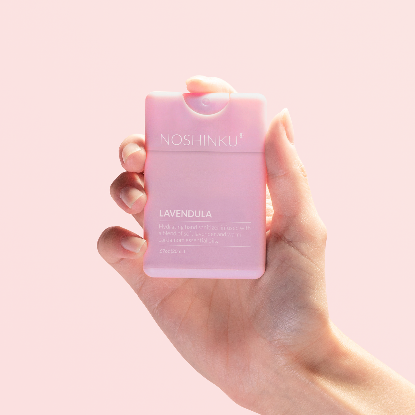 Noshinku | Refillable Lavender Ultra-Moisturizing Pocket Hand Sanitizer