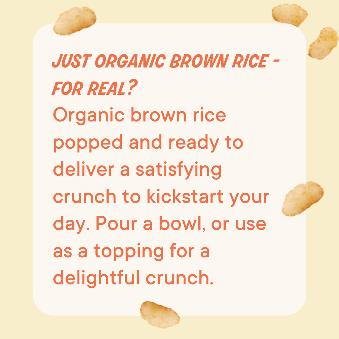 The Real Cereal Company | Organic Rice Crisps