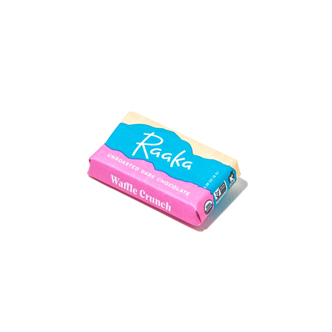 Raaka | 61% Waffle Crunch Mini Chocolate Bars (40ct bag)