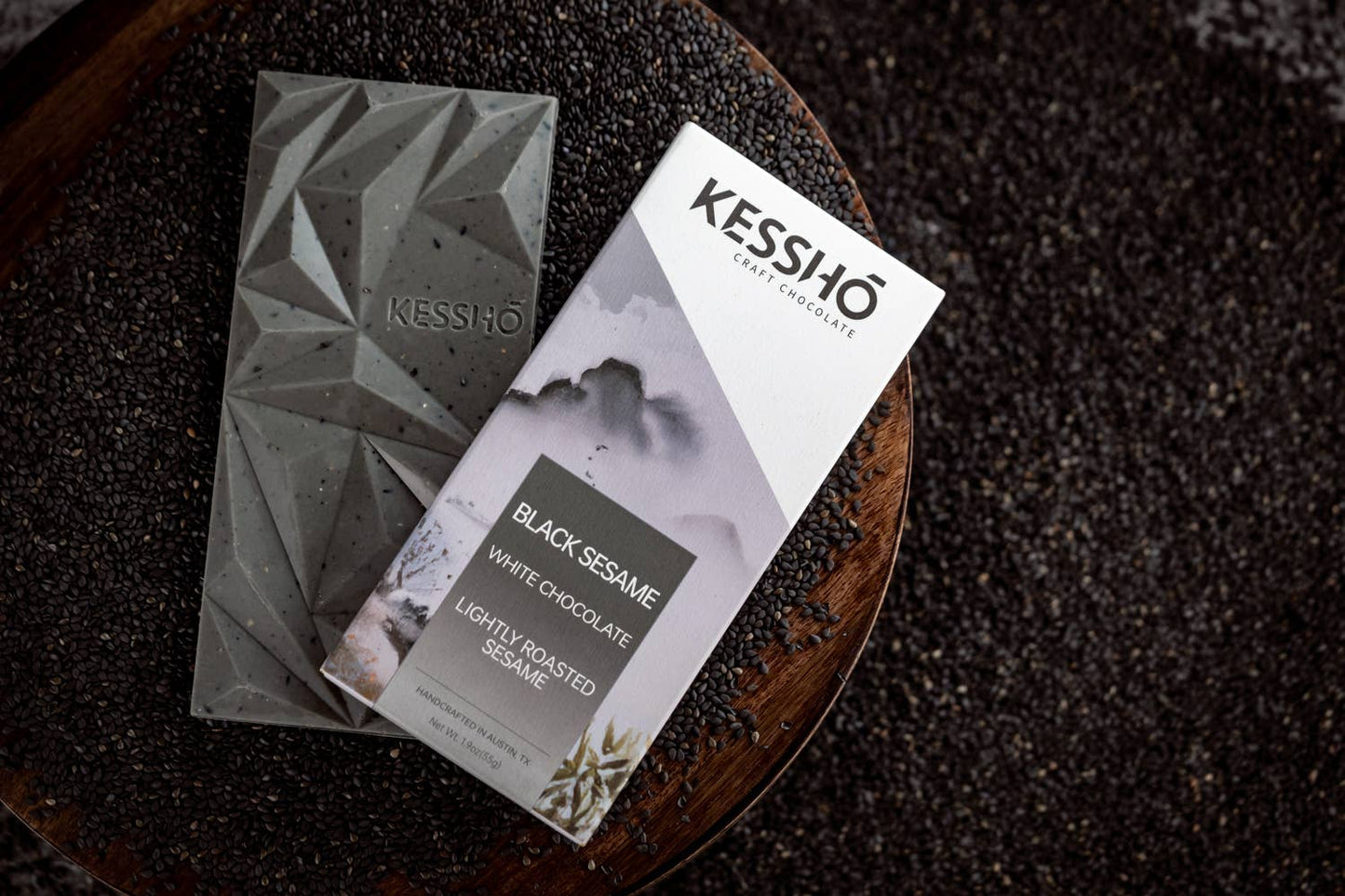 KESSHŌ | BLACK SESAME White Chocolate