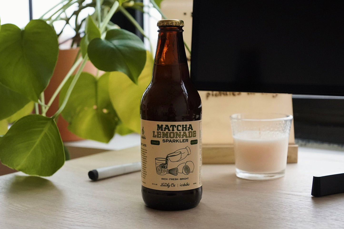 The Lucky Ox | Matcha Lemonade Sparkler