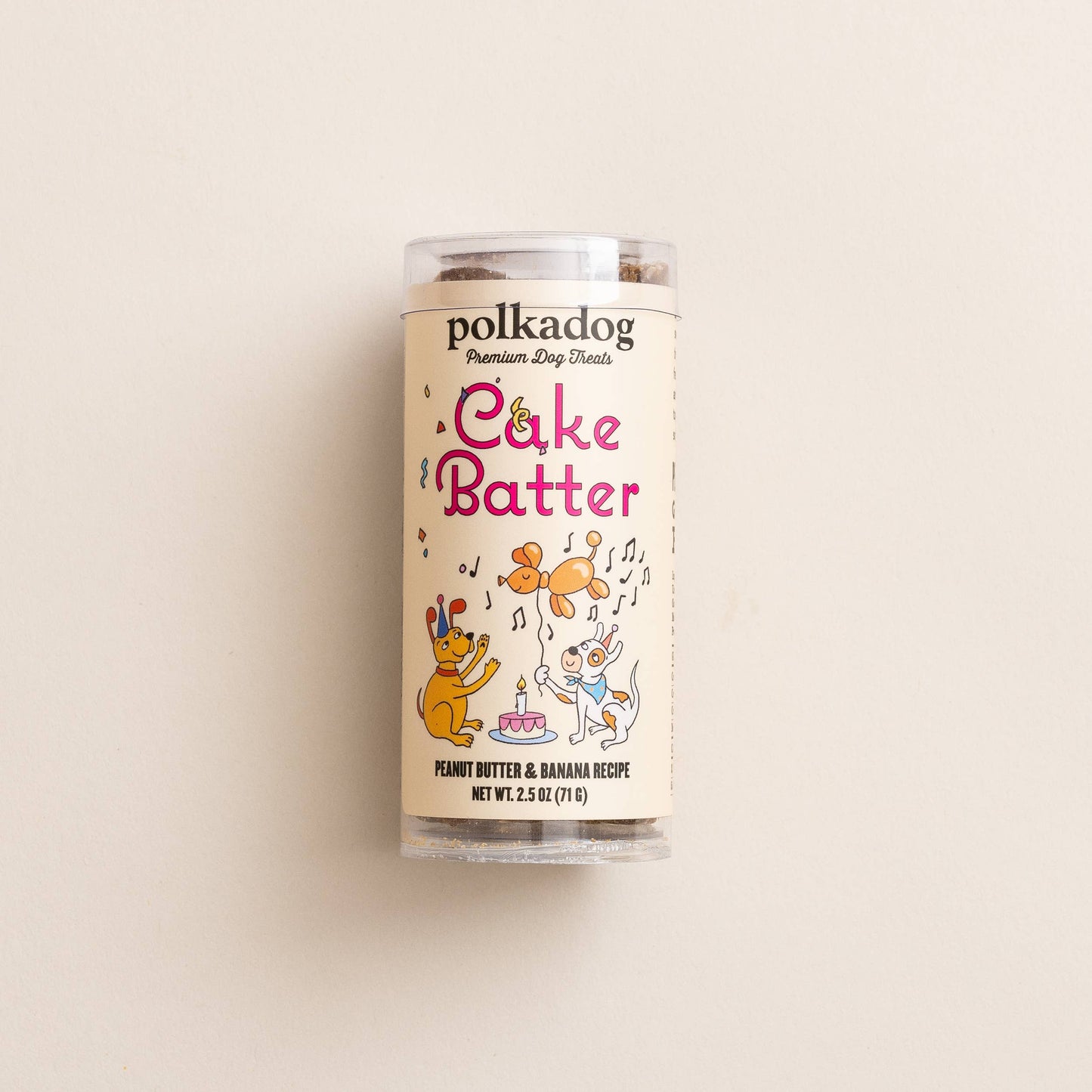 Polkadog | Mini Tube: Cake Batter, Peanut Butter & Banana - 2.5oz