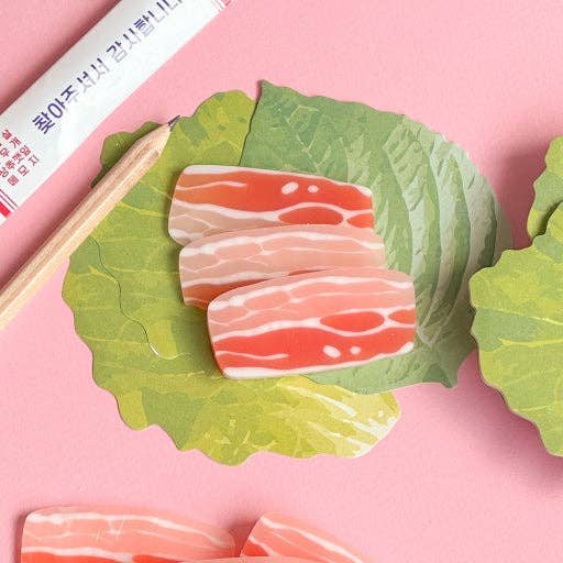 Samgyeopsal (K-BBQ) Memo & Eraser Set