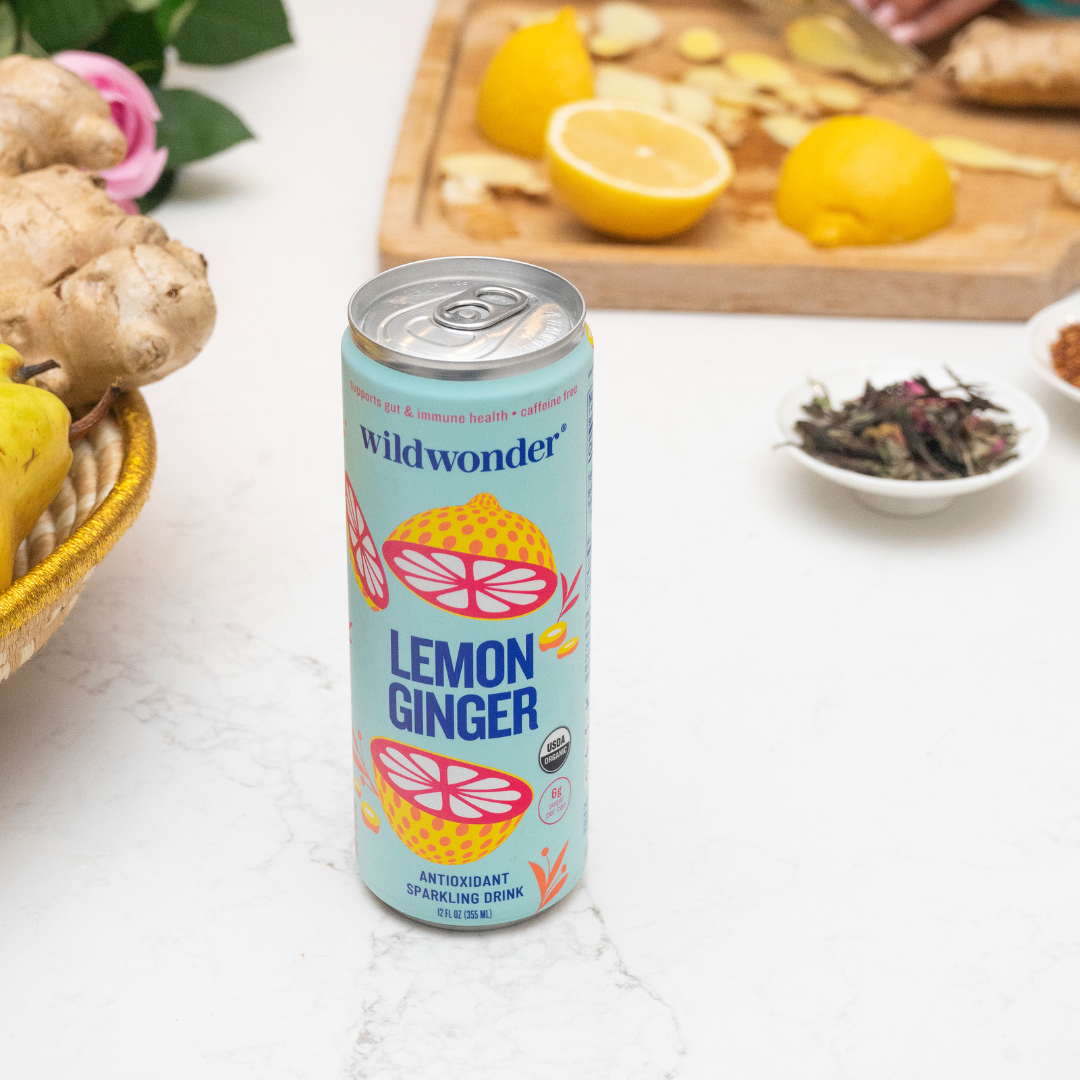 Wildwonder  | Lemon Ginger Sparkling Antioxidant Drink