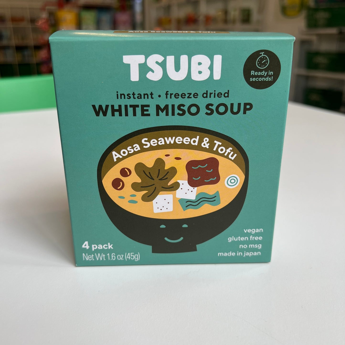 Tsubi | White Miso Aosa Seaweed & Tofu - 4 Pack