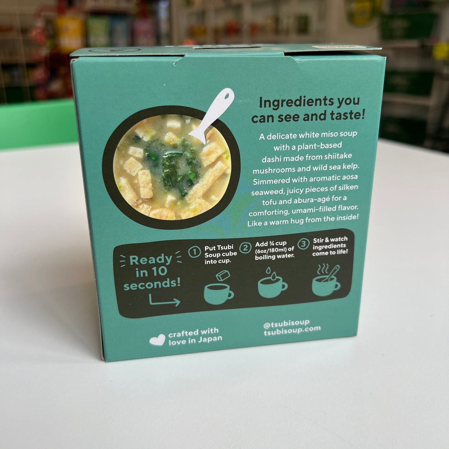 Tsubi | White Miso Aosa Seaweed & Tofu - 4 Pack