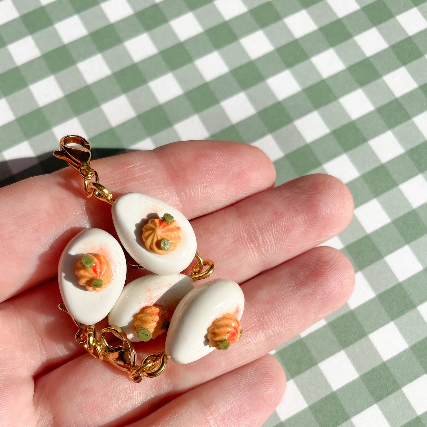 Bold Blossom Shop - Deviled Egg Bag Charm