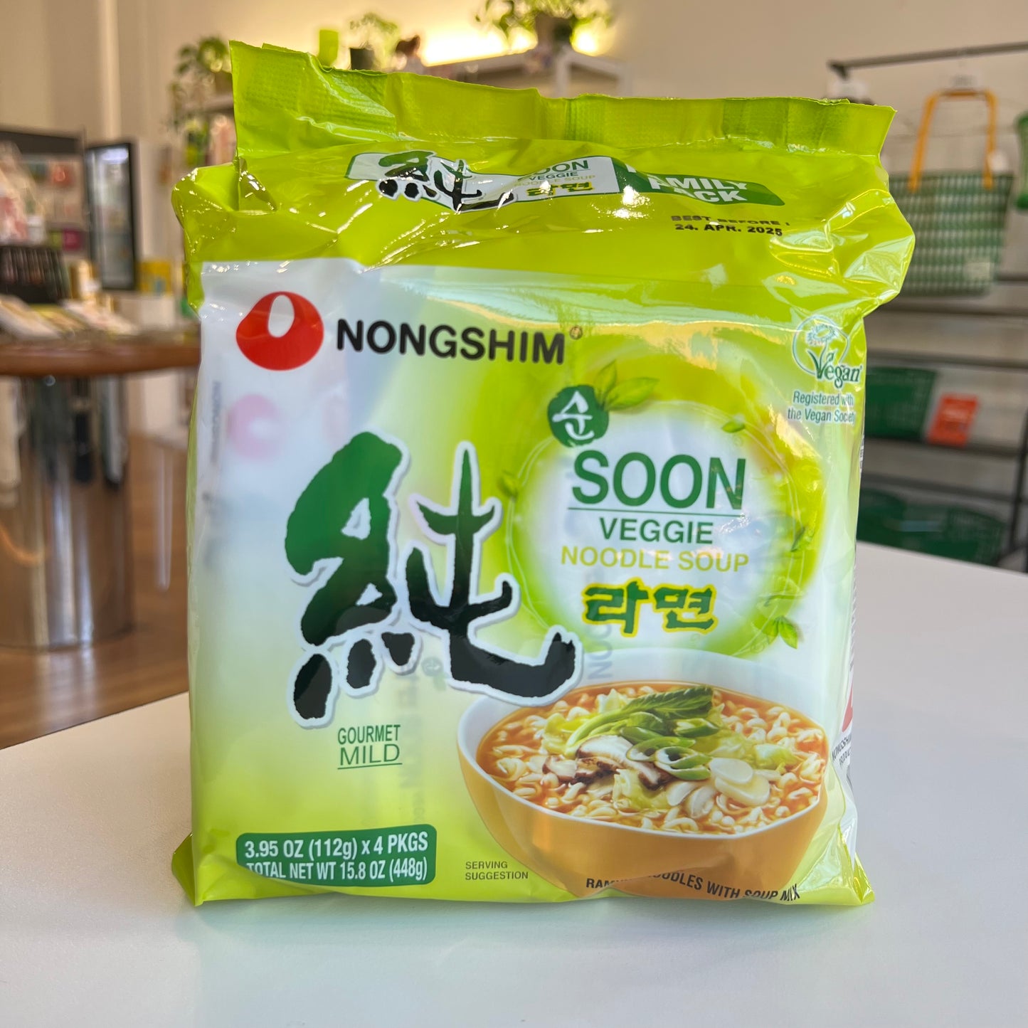 Nongshim | Soon Veggie Noodle Soup (V) 4-pack