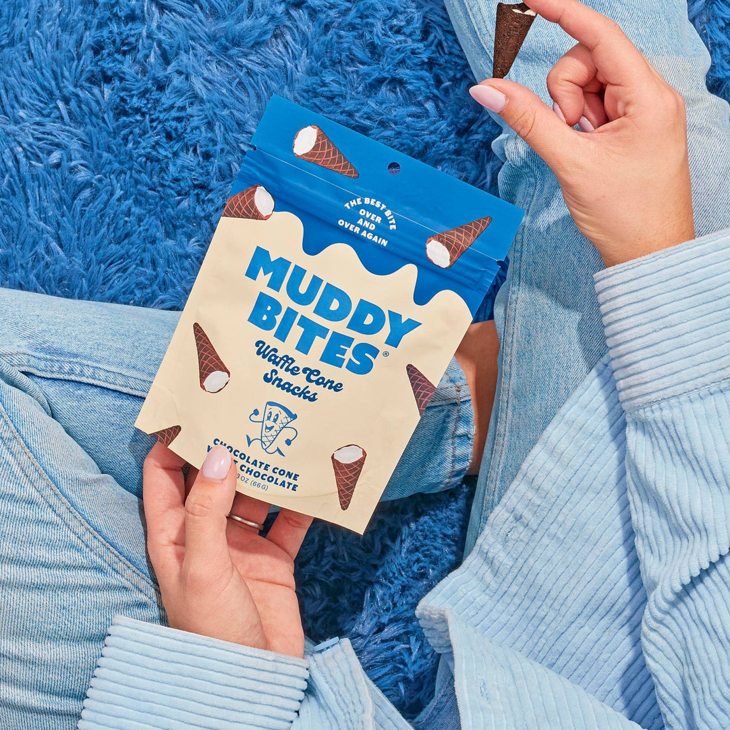 Muddy Bites | Cookies 'n Cream Bite-Sized Waffle Cones Snacks