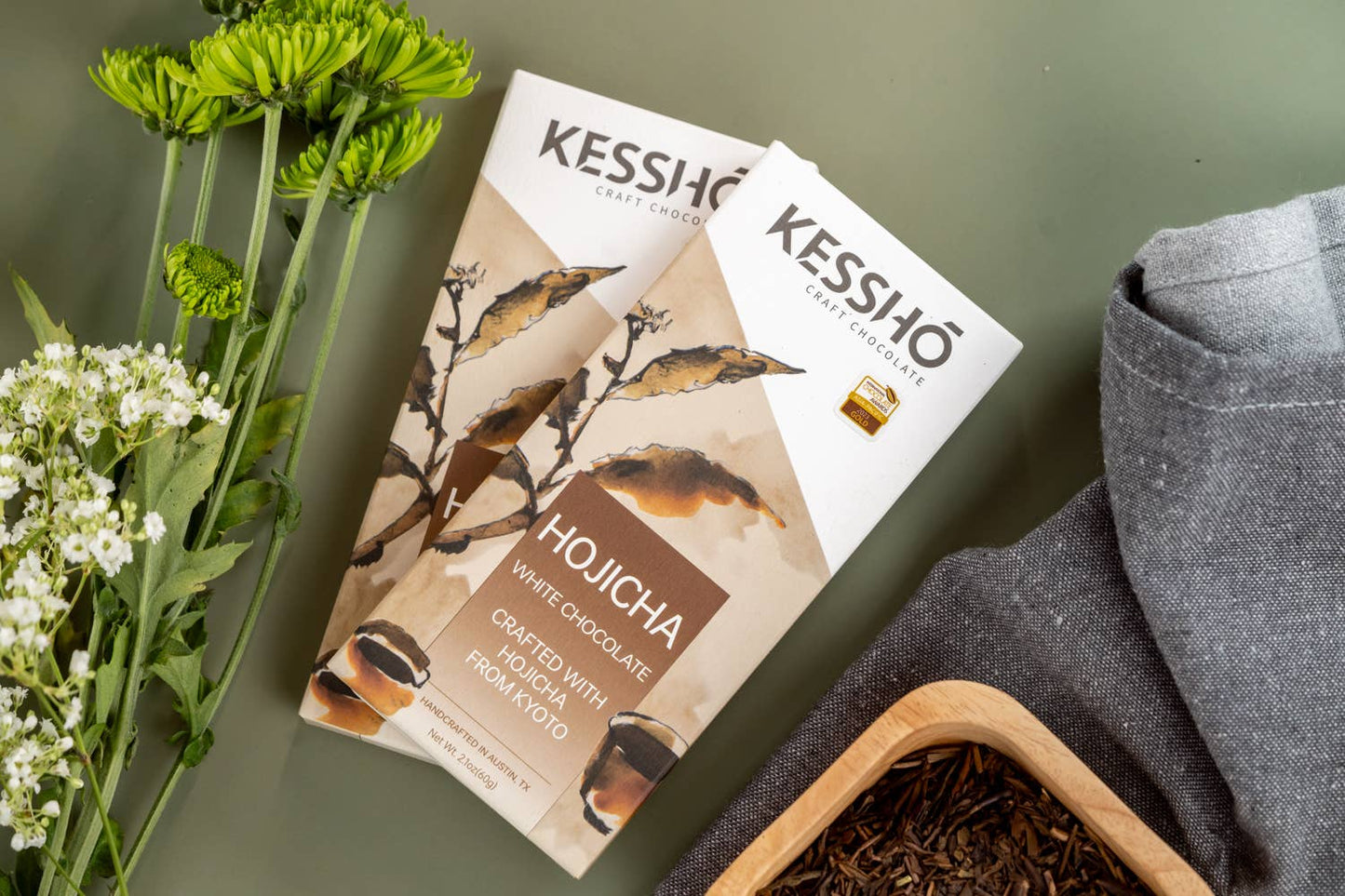 KESSHŌ | HOJICHA White Chocolate