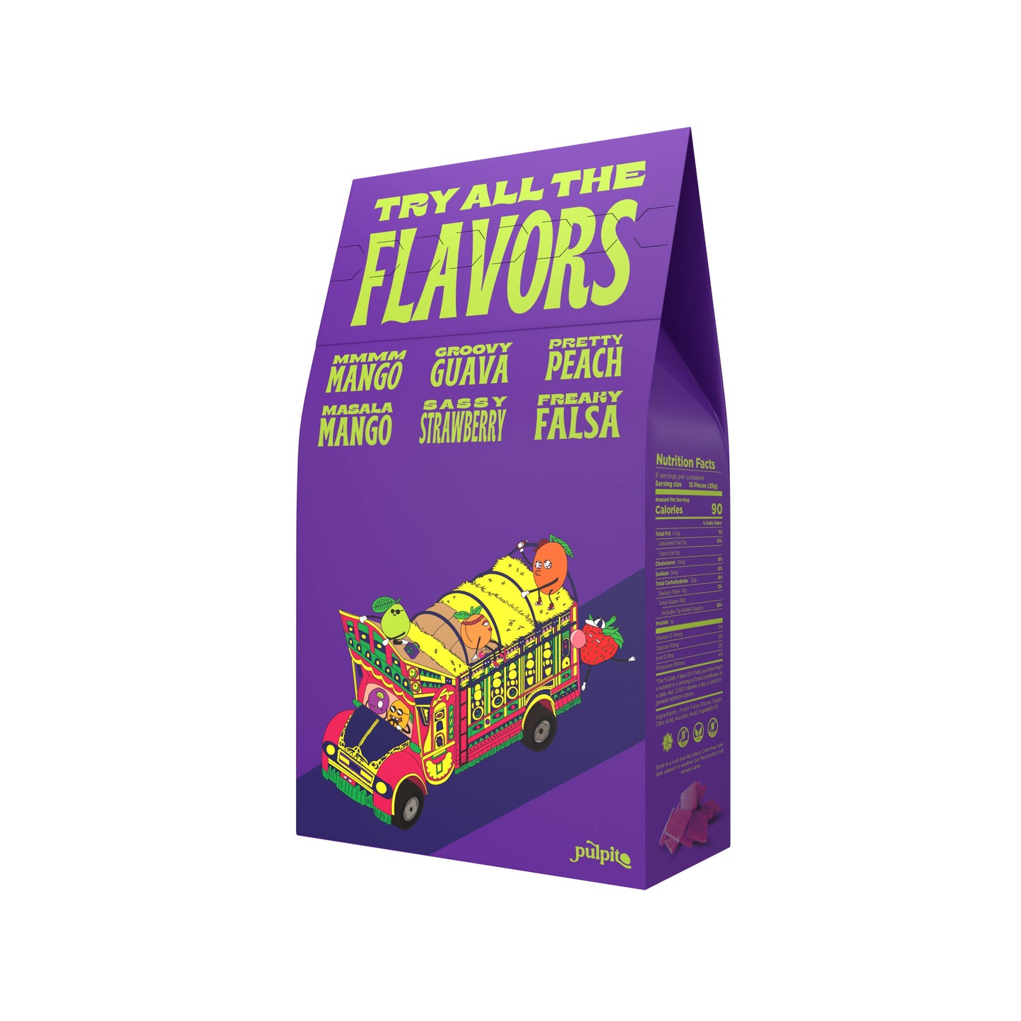 Pulpito Fruit Bites | Freaky Falsa (South-Asian Blueberry) Natural Fruit Snacks