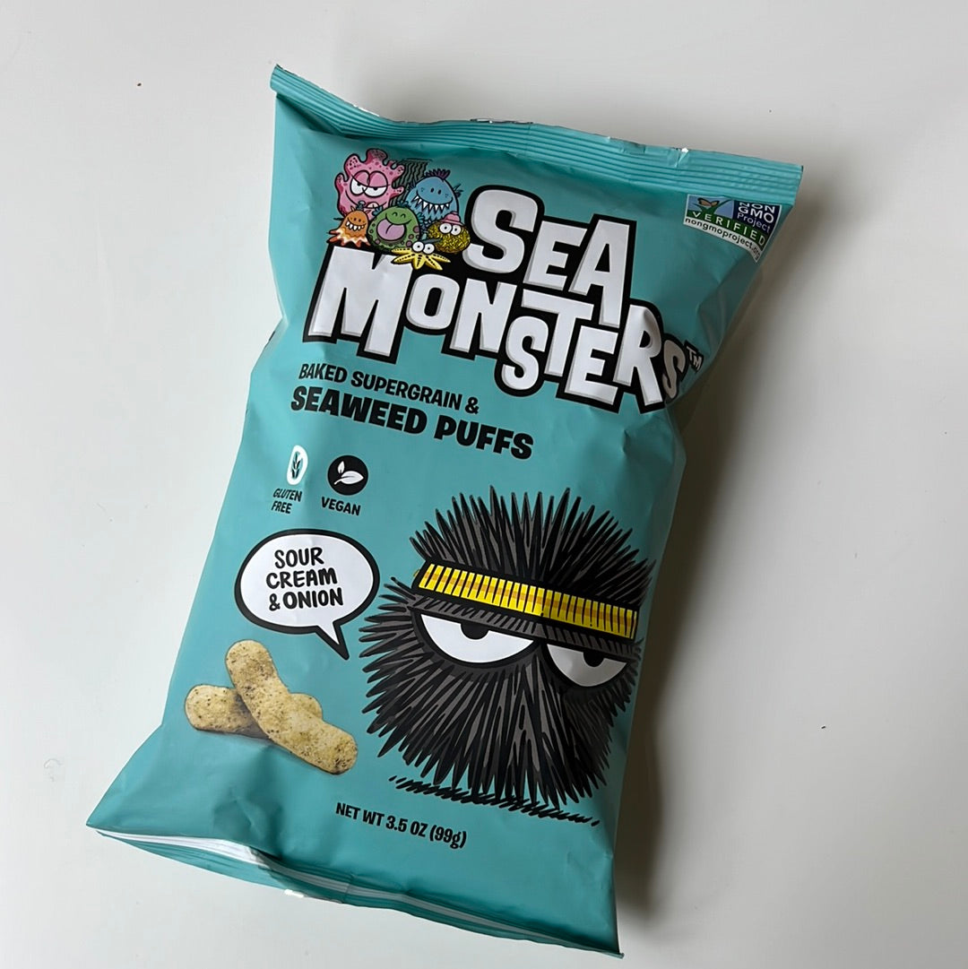 Sea Monsters | Baked Seaweed Puffs Sour Cream Onion