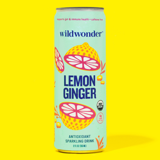 Wildwonder  | Lemon Ginger Sparkling Antioxidant Drink