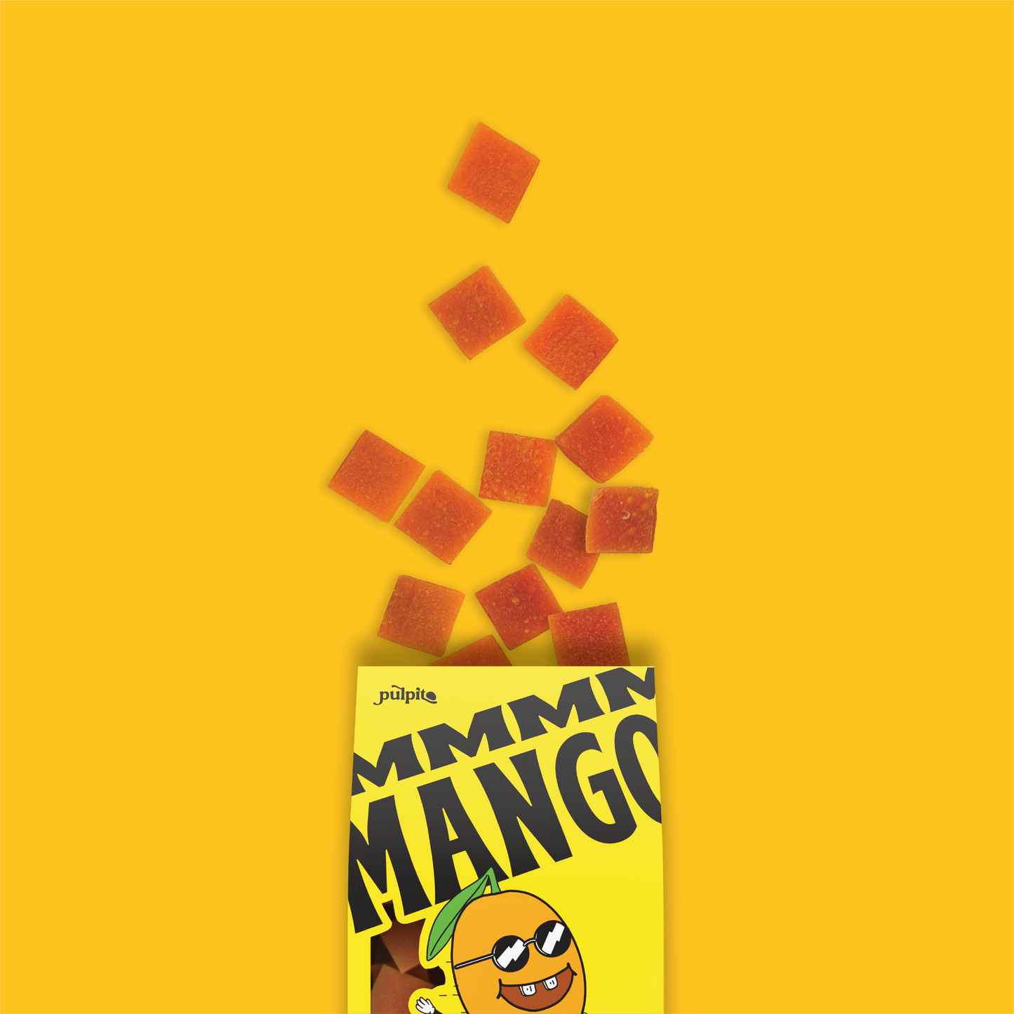Pulpito Fruit Bites | MMM Mango  - Natural Fruit Snacks - Dried Fruit Bites