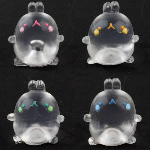 Clear Mochi Squishy Figure Fidget Toy