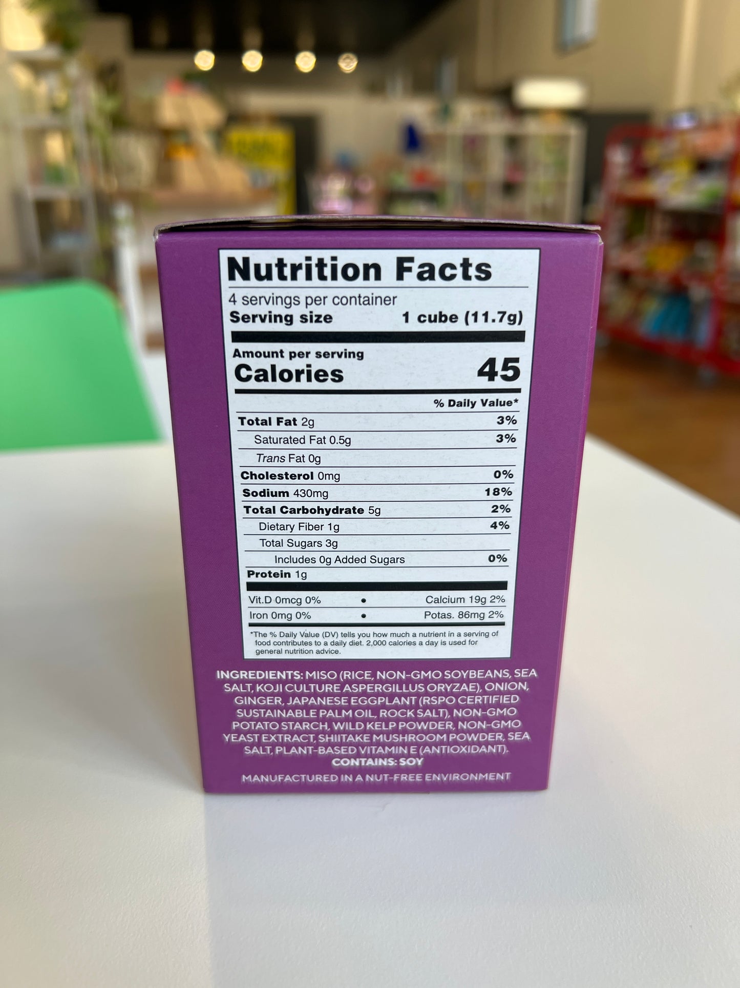 Tsubi | Yellow Miso Soup Eggplant & Ginger - 4 Pack