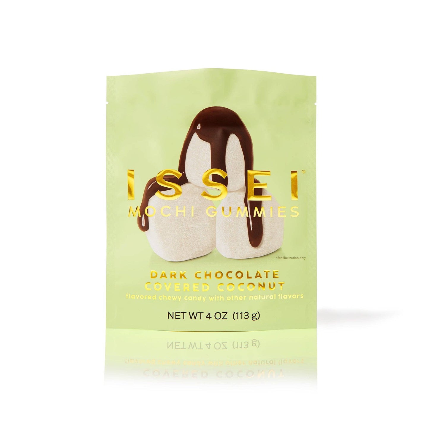 Dark Chocolate Covered Coconut Mochi Gummies