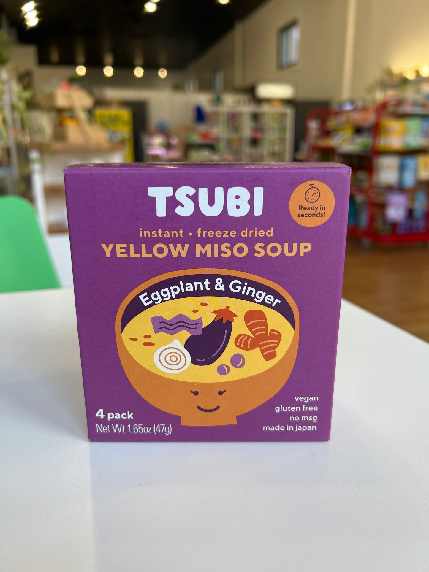 Tsubi | Yellow Miso Soup Eggplant & Ginger - 4 Pack