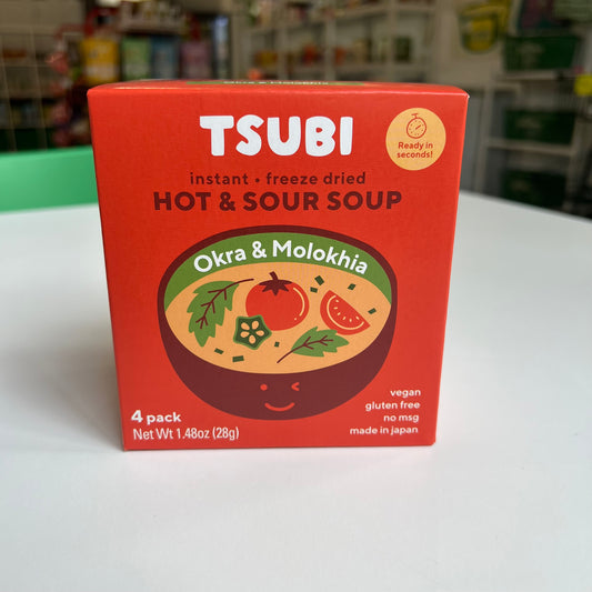 Tsubi | Hot & Sour Soup with Okra & Molokhia - 4 Pack