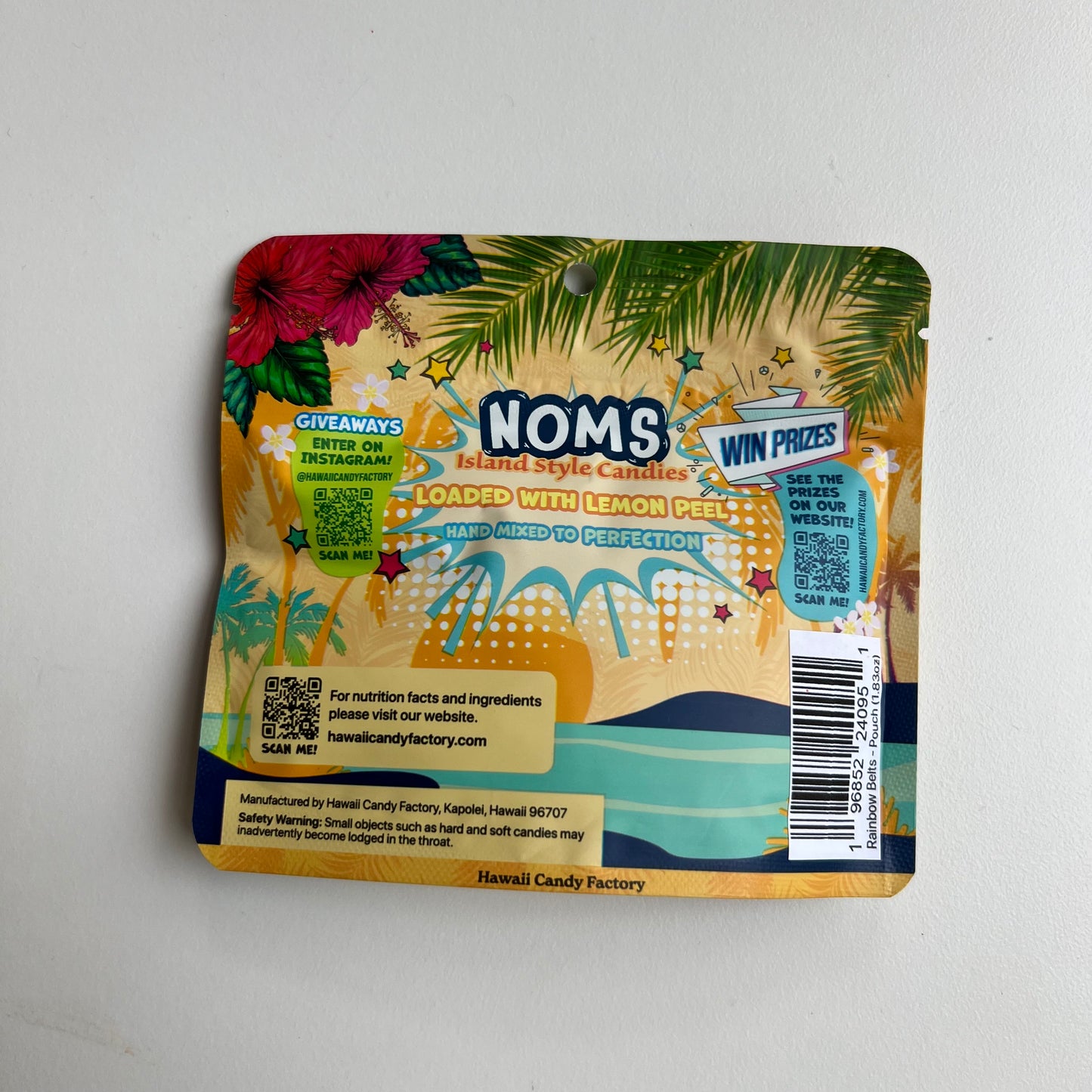 Noms Hawaii Candy  | Rainbow Belts Li Hing Mui Gummy