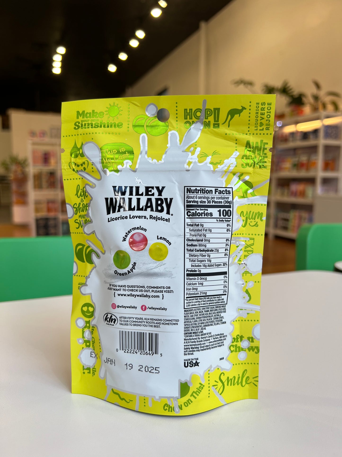 Wiley Wallaby | Sourrageous Drops, 6oz Bag