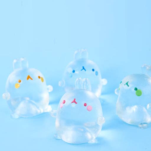 Clear Mochi Squishy Figure Fidget Toy
