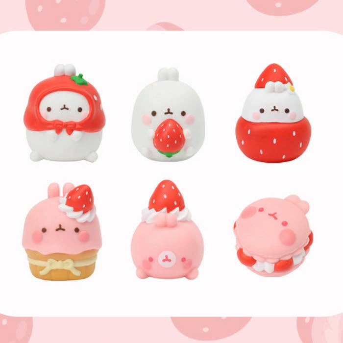 Molang Strawberry Party Blind Box Figure Series