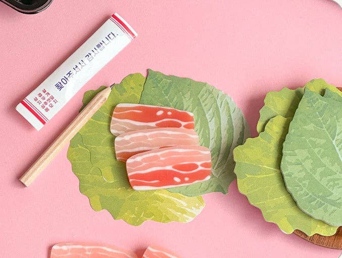 Samgyeopsal (K-BBQ) Memo & Eraser Set