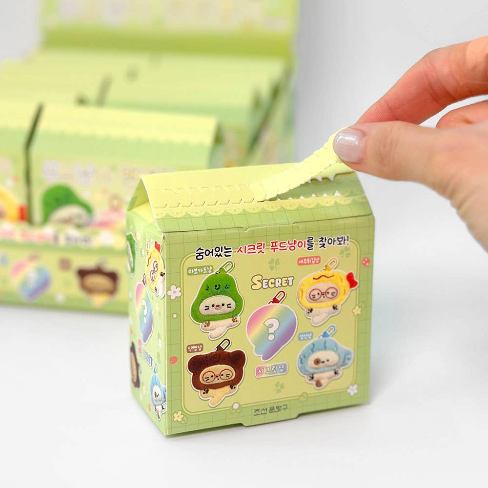 Snack Cat Blind Box Plush Keychain
