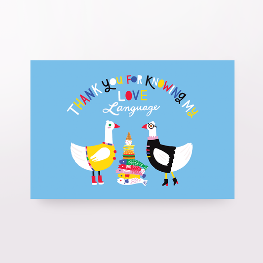 Angelope Design | Love Language (Geese) Greeting Card