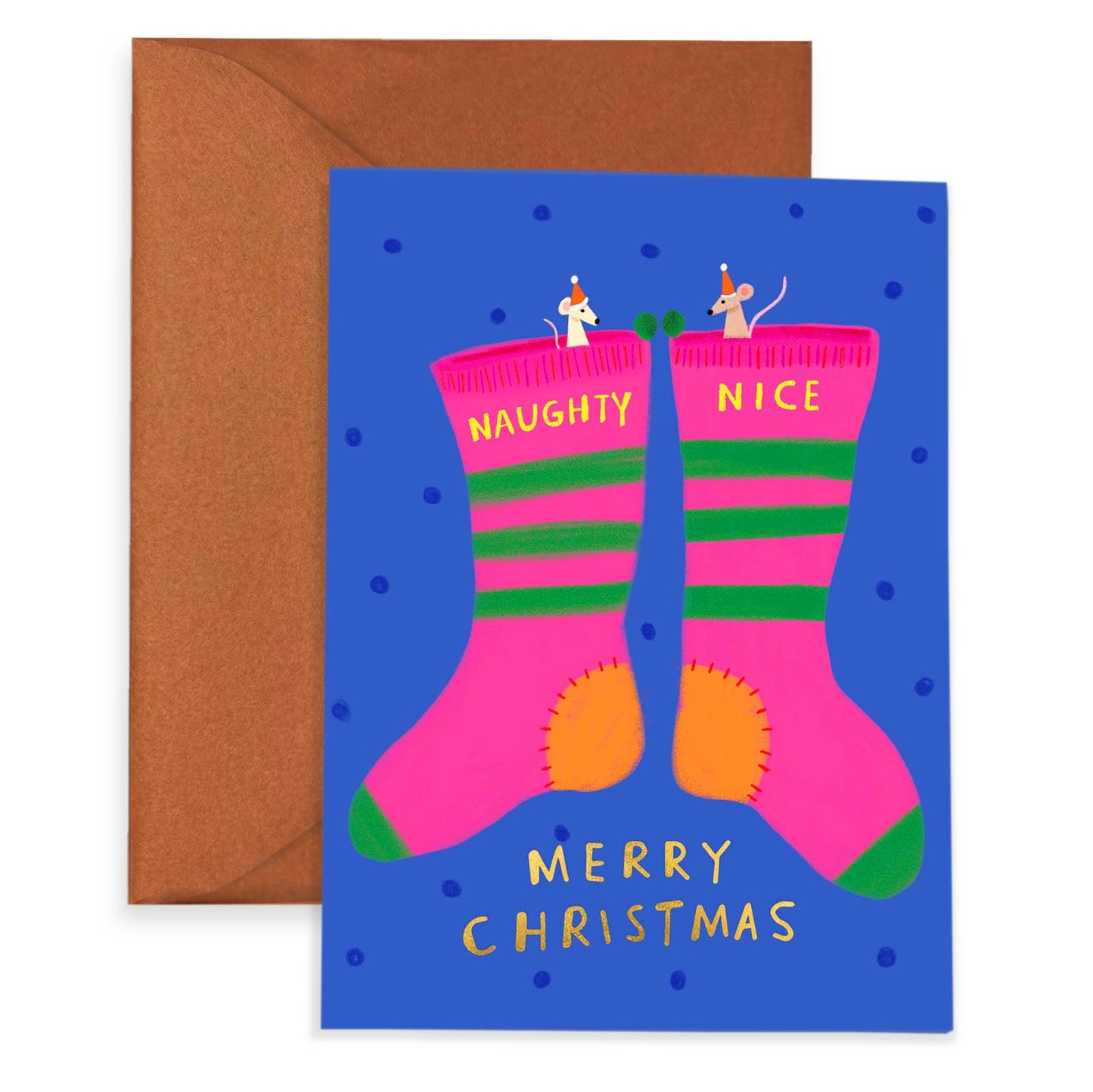 Carolyn Suzuki | NAUGHTY SOCKS - Boxed Set of 8 - Holiday Card