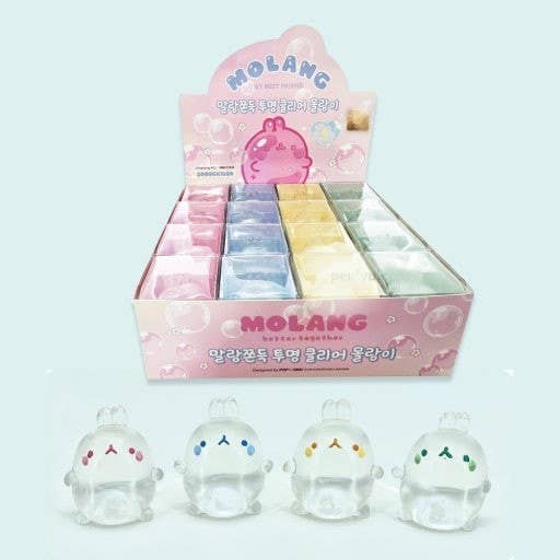 Clear Mochi Squishy Figure Fidget Toy