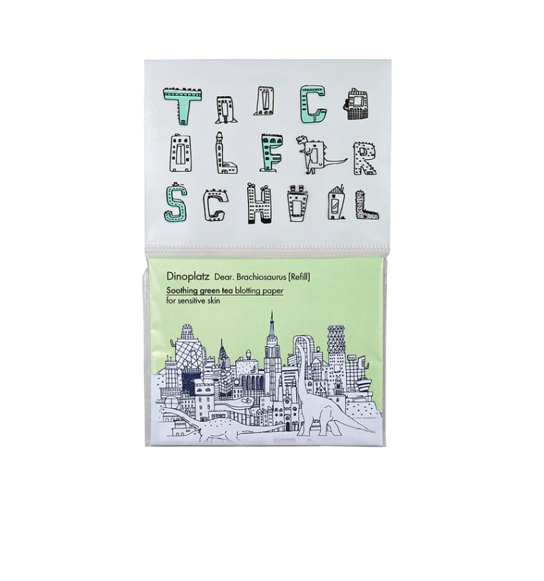 TOO COOL FOR SCHOOL | Dinoplatz Oil Blotting Paper Green Tea