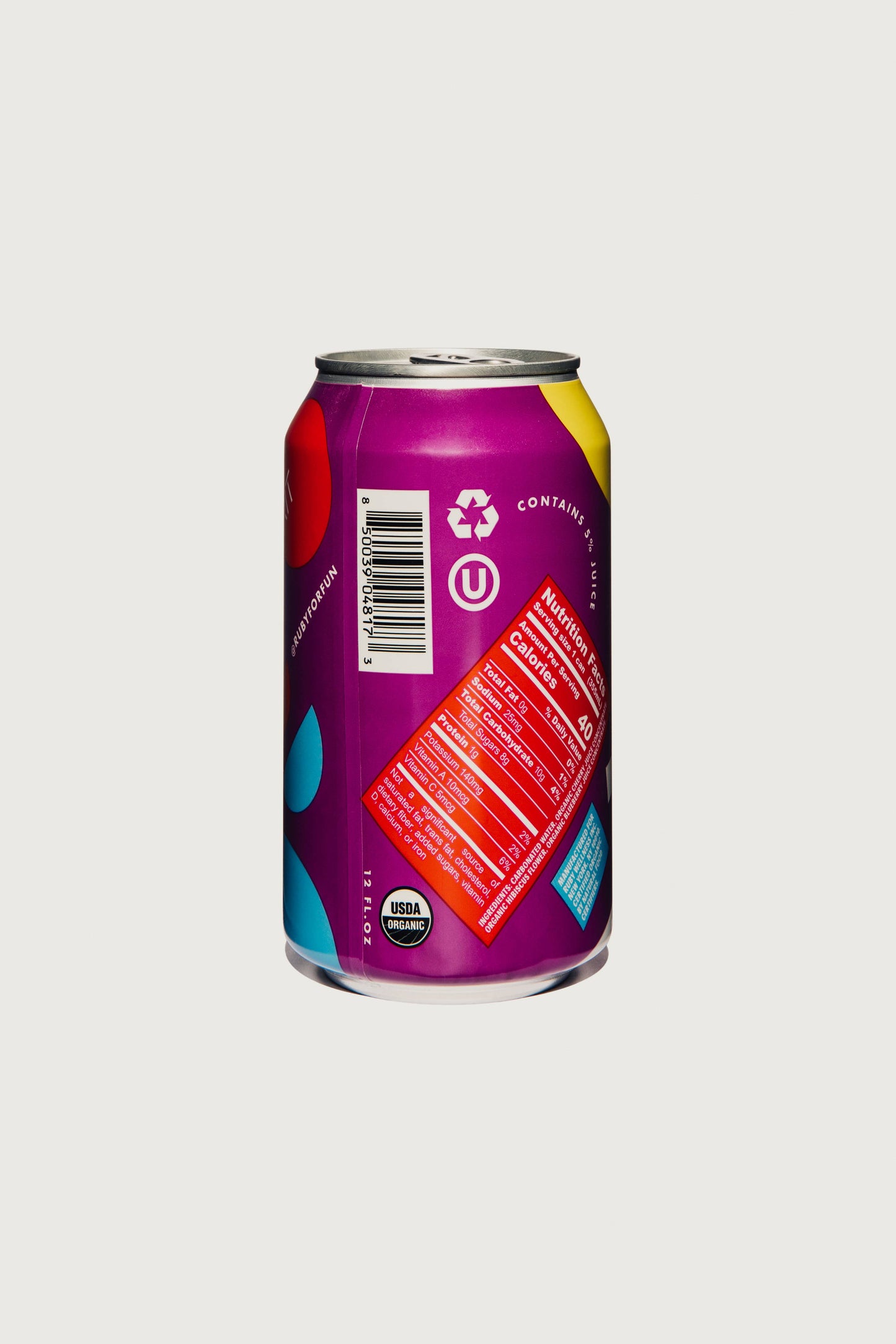 Ruby Hibiscus Water | Special Edition Sparkling Berry Cherry