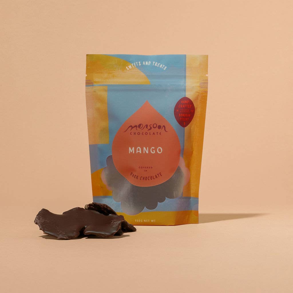 Monsoon Chocolate | Monsoon Mango Covered in Dark Chocolate, 150g