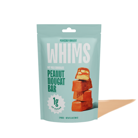 Whims | Oat Milk Chocolate Peanut Nougat Bar