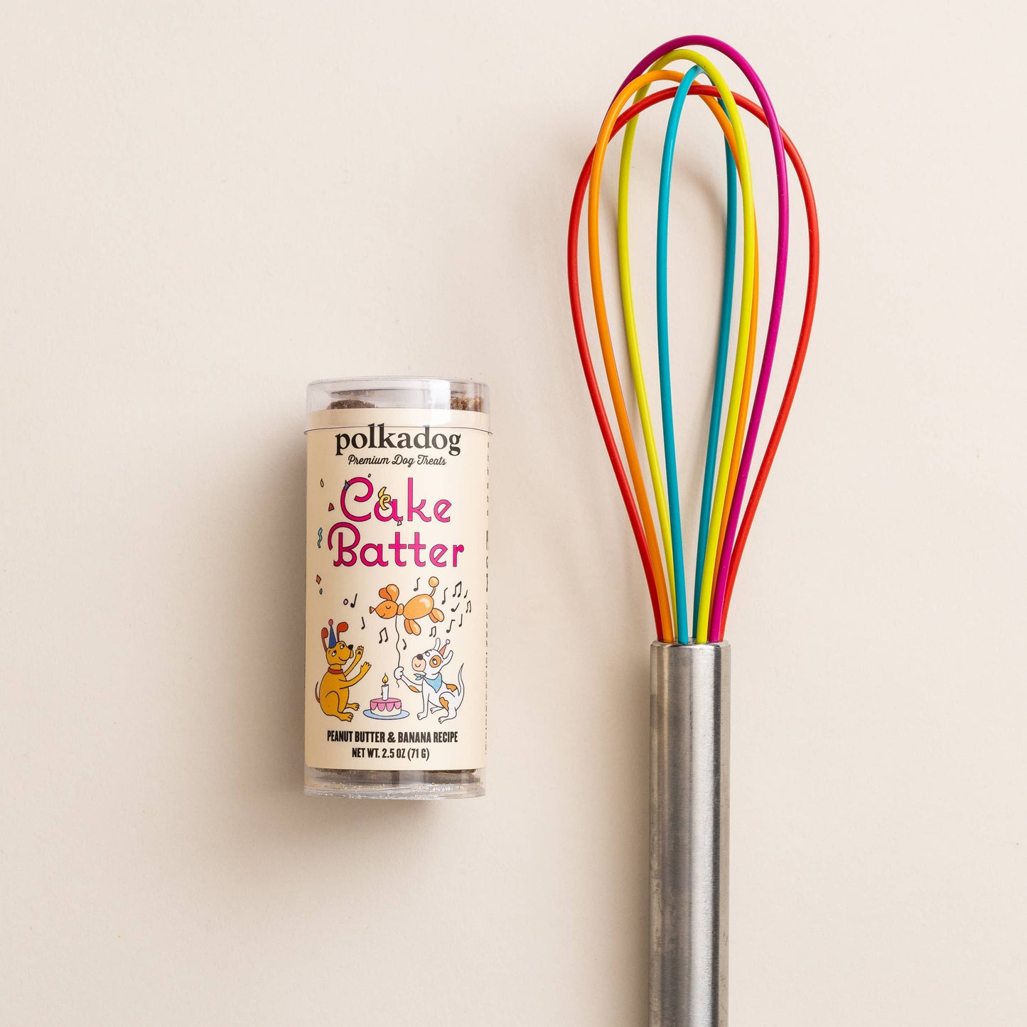 Polkadog | Mini Tube: Cake Batter, Peanut Butter & Banana - 2.5oz